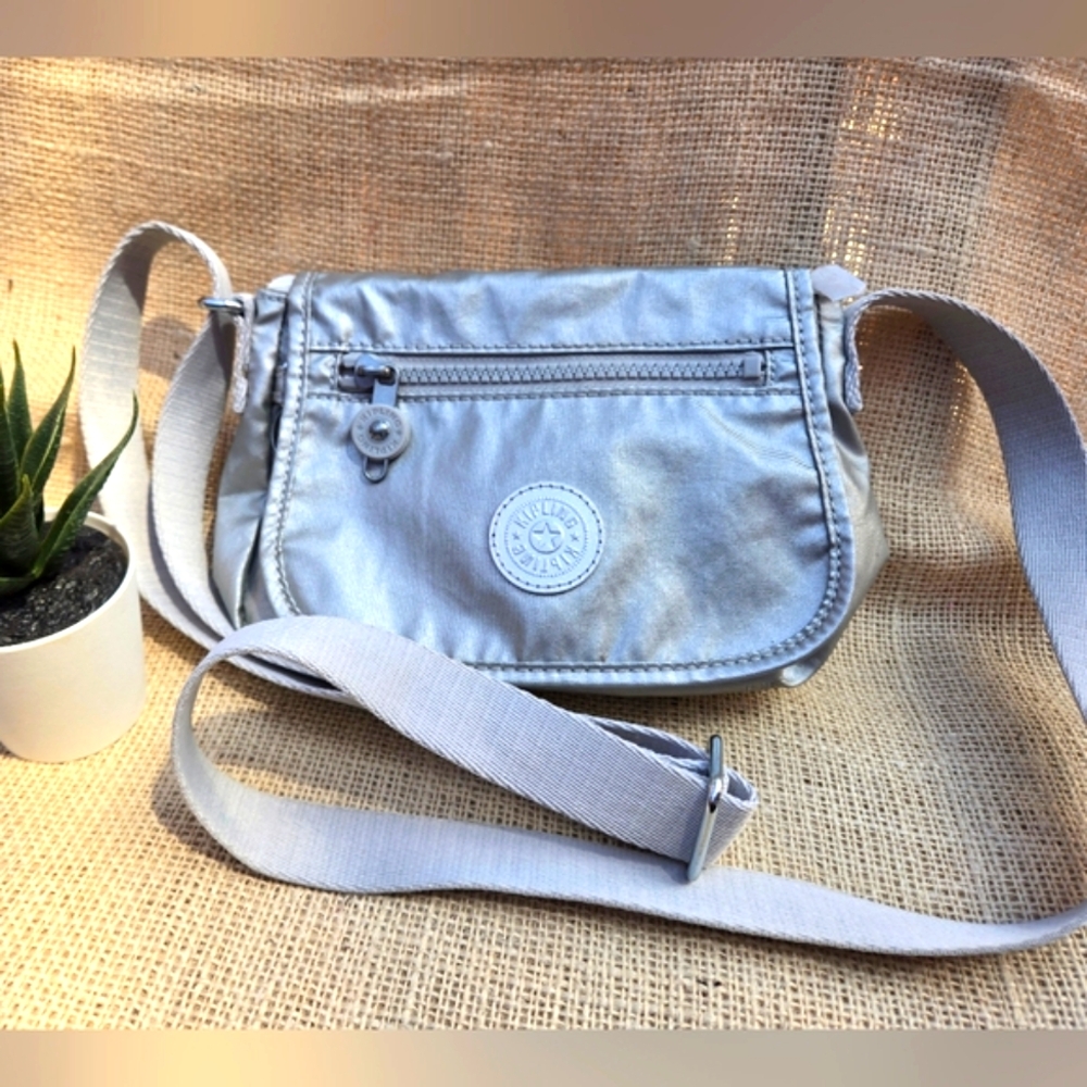 Kipling Silver Crossbody Bag - Small